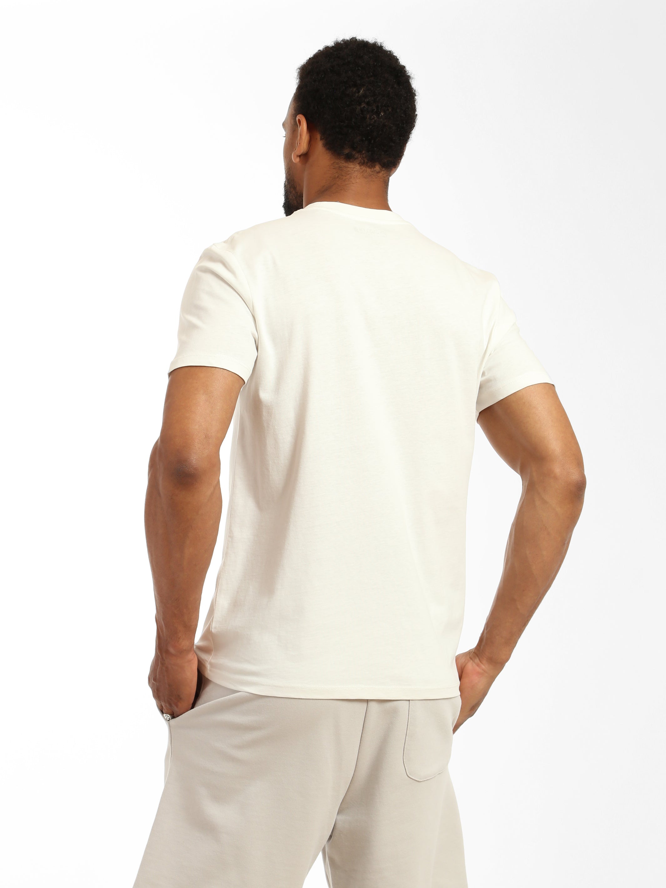 Men's Rep T-shirt in Antique White - BROOKLYN INDUSTRIES