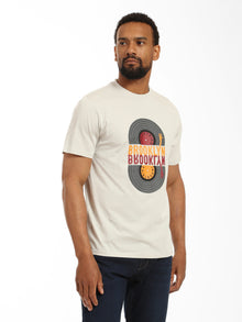 Men's Record T-shirt in Luna Rock - BROOKLYN INDUSTRIES