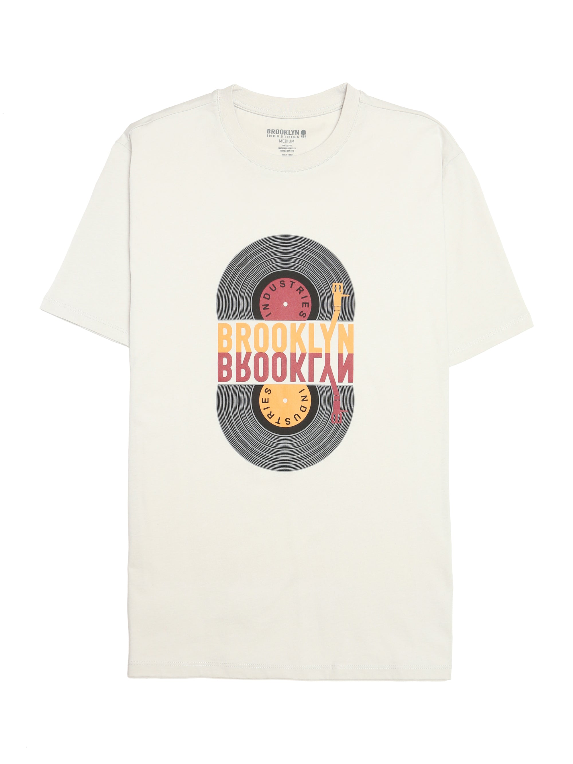 Men's Record T-shirt in Luna Rock - BROOKLYN INDUSTRIES