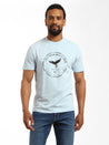 Men's Eagle Stamp T-shirt in Cerulean - BROOKLYN INDUSTRIES