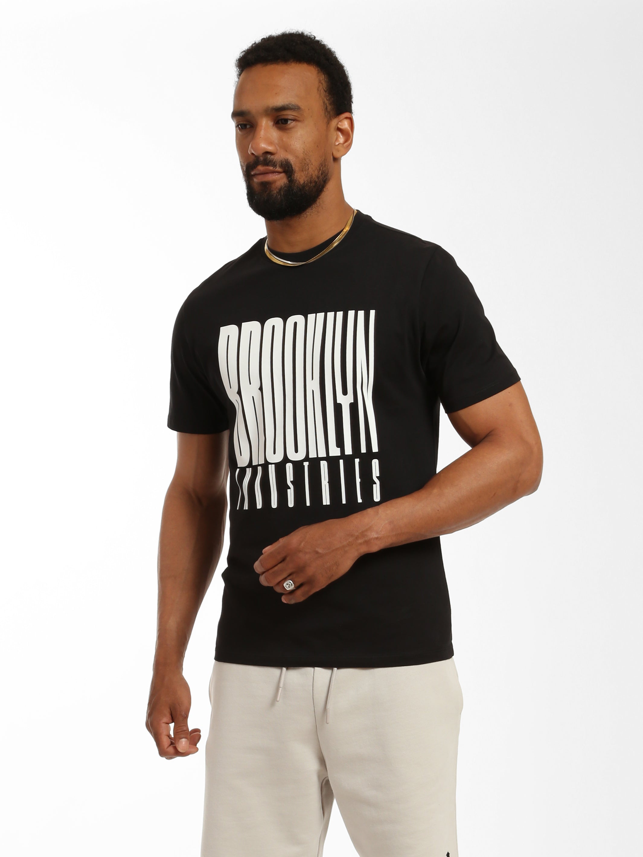 Men's Print T-shirt in Black - BROOKLYN INDUSTRIES