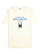 Men's BKI News T-shirt in Antique White - BROOKLYN INDUSTRIES