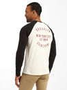Men's Raglan Long Sleeve T-shirt in Antique White - BROOKLYN INDUSTRIES