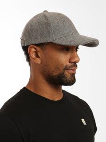 Textured Cap in Grey Melange - BROOKLYN INDUSTRIES