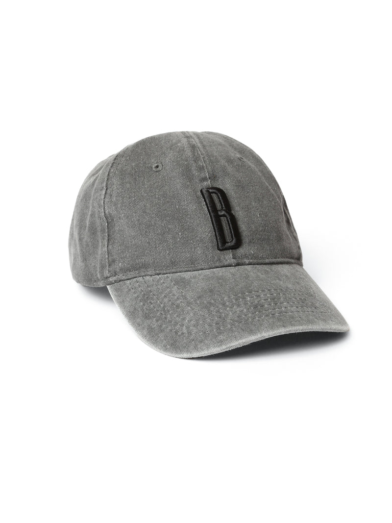 Embroidered Cap in Anthracite - BROOKLYN INDUSTRIES