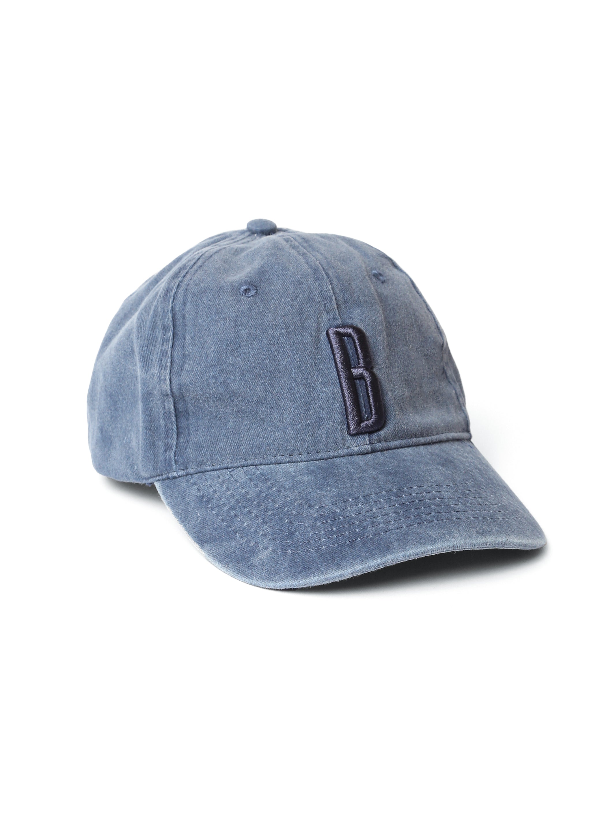 Embroidered Cap in Navy Blue - BROOKLYN INDUSTRIES