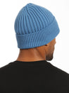 Ribbed Beanie Hat in Blue - BROOKLYN INDUSTRIES