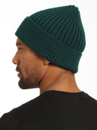 Ribbed Beanie Hat in Green - BROOKLYN INDUSTRIES