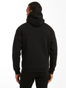 Men's BKI 1998 Zip Up Hoodie in Jet Black - BROOKLYN INDUSTRIES