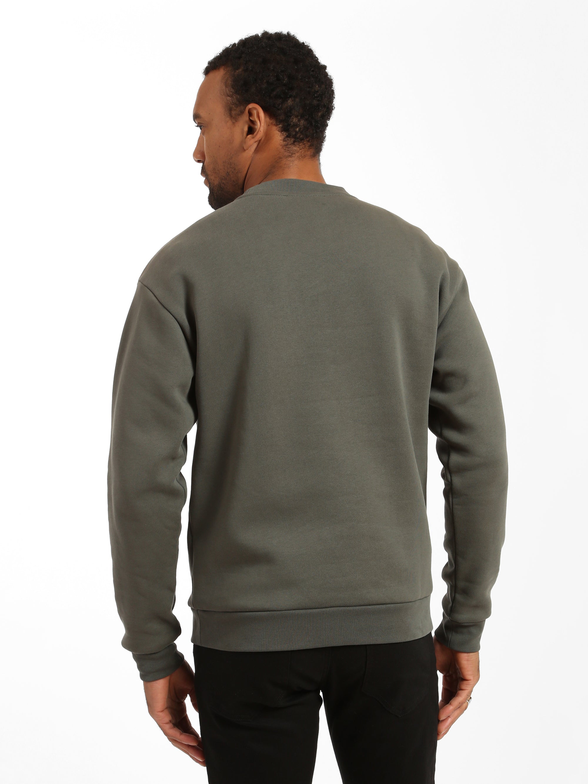 Men's BKI 1998 Crew Neck Sweatshirt in Climbing Ivy - BROOKLYN INDUSTRIES