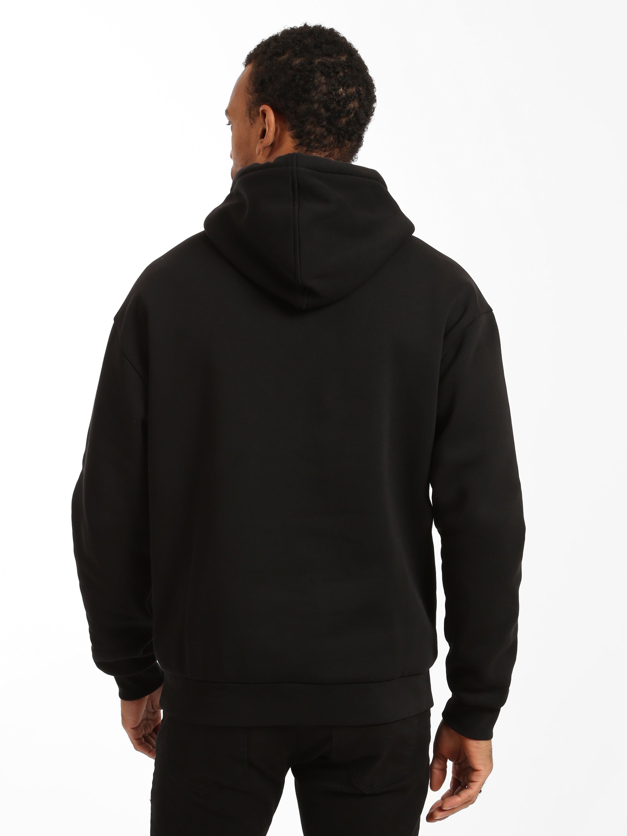 Men's Water Tower Hoodie in Jet Black - BROOKLYN INDUSTRIES