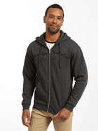 Men's BKI 1998 Zip Up Hoodie in Anthracite - BROOKLYN INDUSTRIES