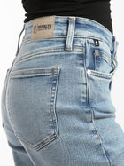 Maple High Rise Bootcut Jeans in Light Brushed Denim - BROOKLYN INDUSTRIES