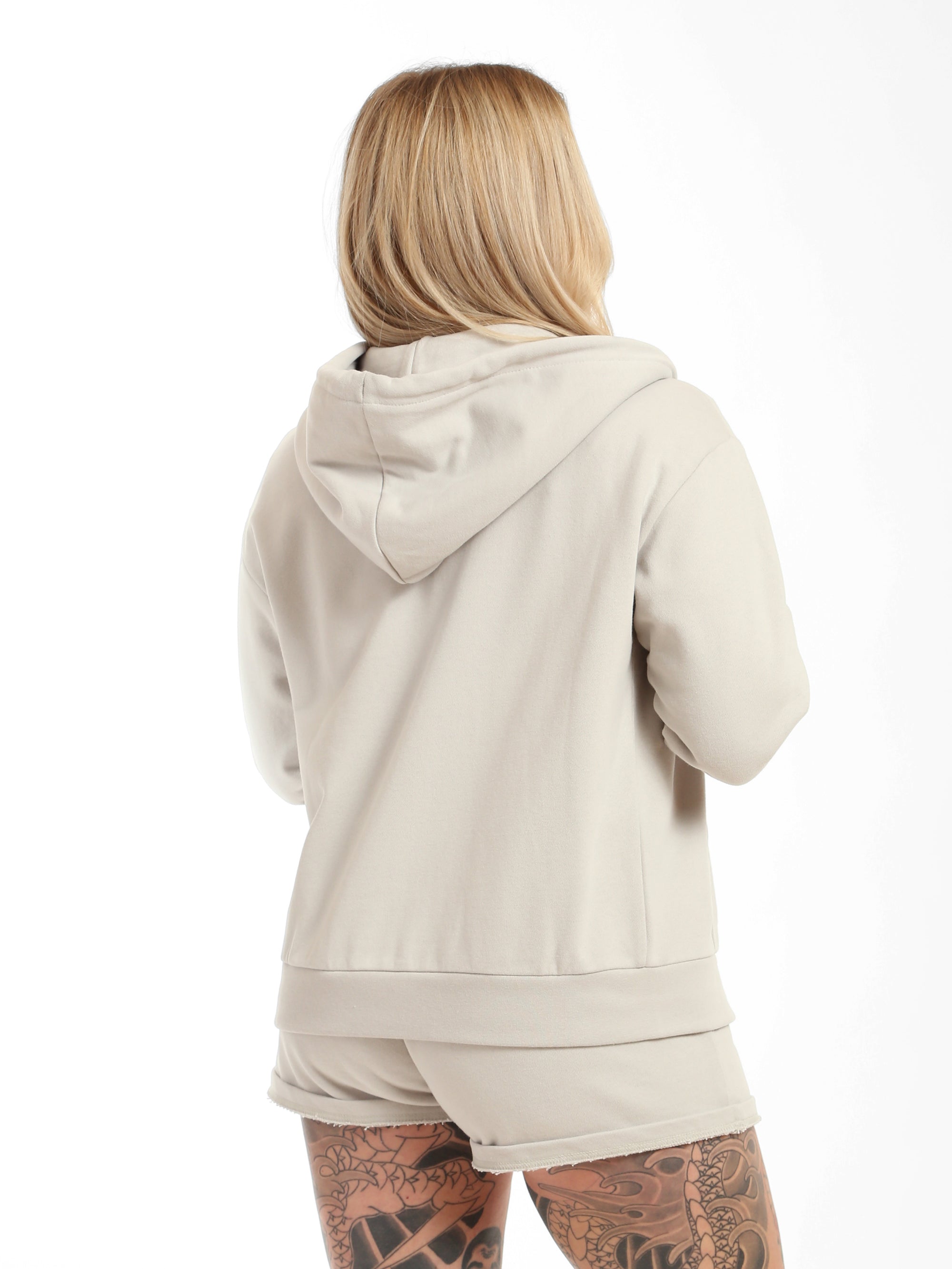 Women's "Brooklyn NY" Zip-Up Hoodie in Luna Rock - BROOKLYN INDUSTRIES