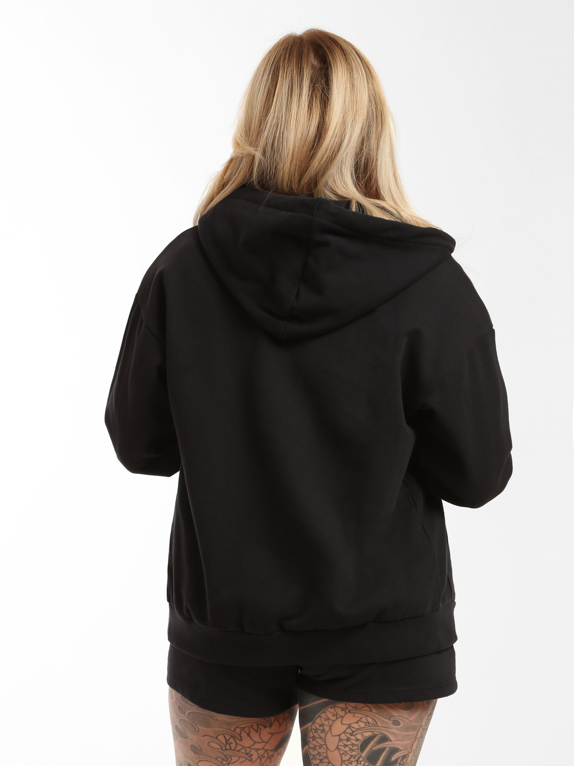 Women's "Brooklyn NY" Zip-Up Hoodie in Black - BROOKLYN INDUSTRIES