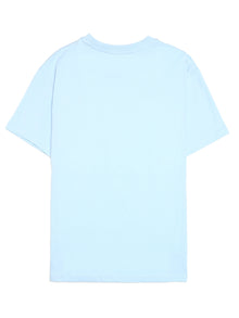 Women's Reversed Brooklyn Print T-shirt in Cerulean - BROOKLYN INDUSTRIES