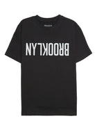 Women's Reversed Brooklyn Print T-shirt in Black - BROOKLYN INDUSTRIES