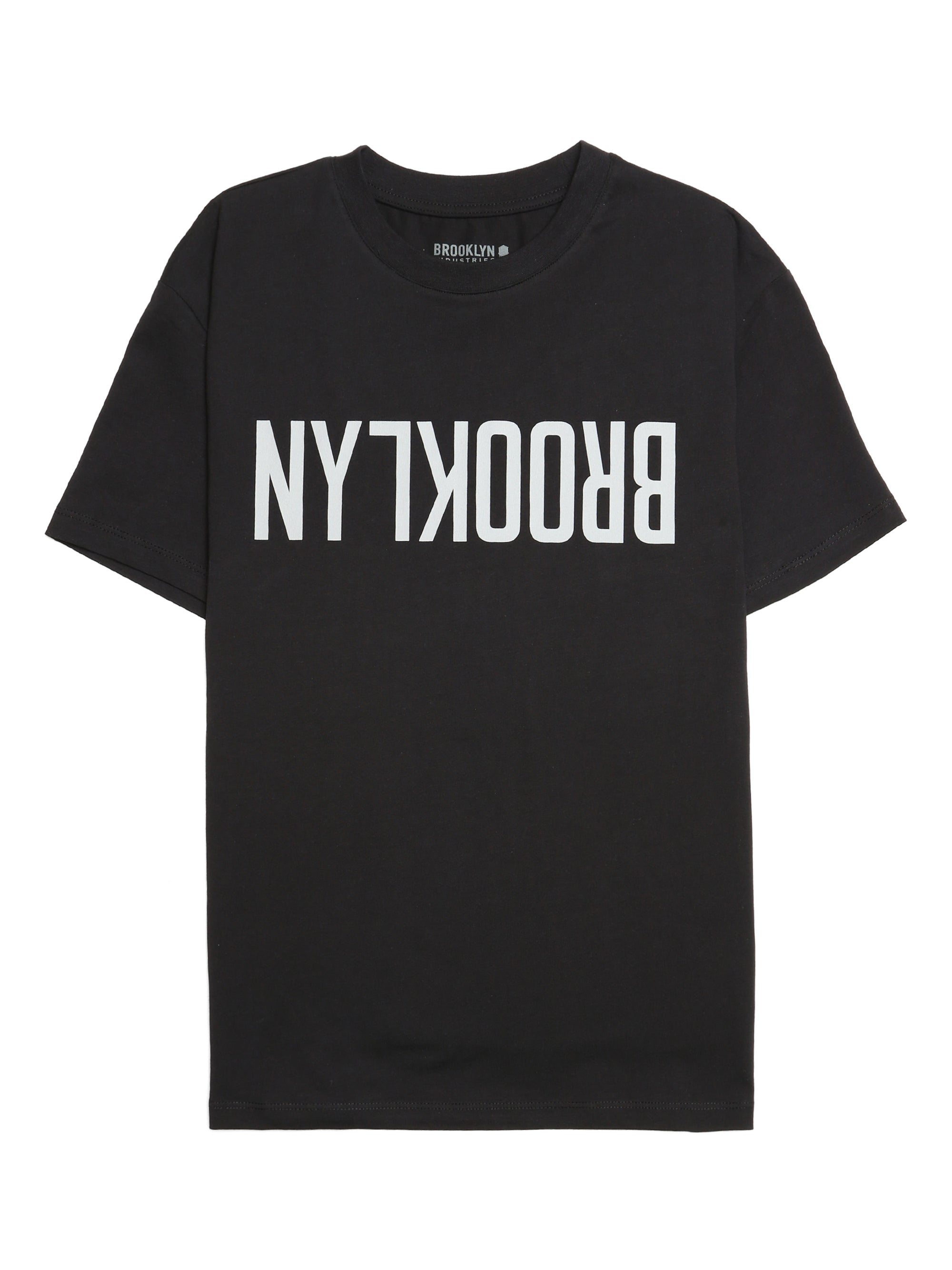 Women's Reversed Brooklyn Print T-shirt in Black - BROOKLYN INDUSTRIES