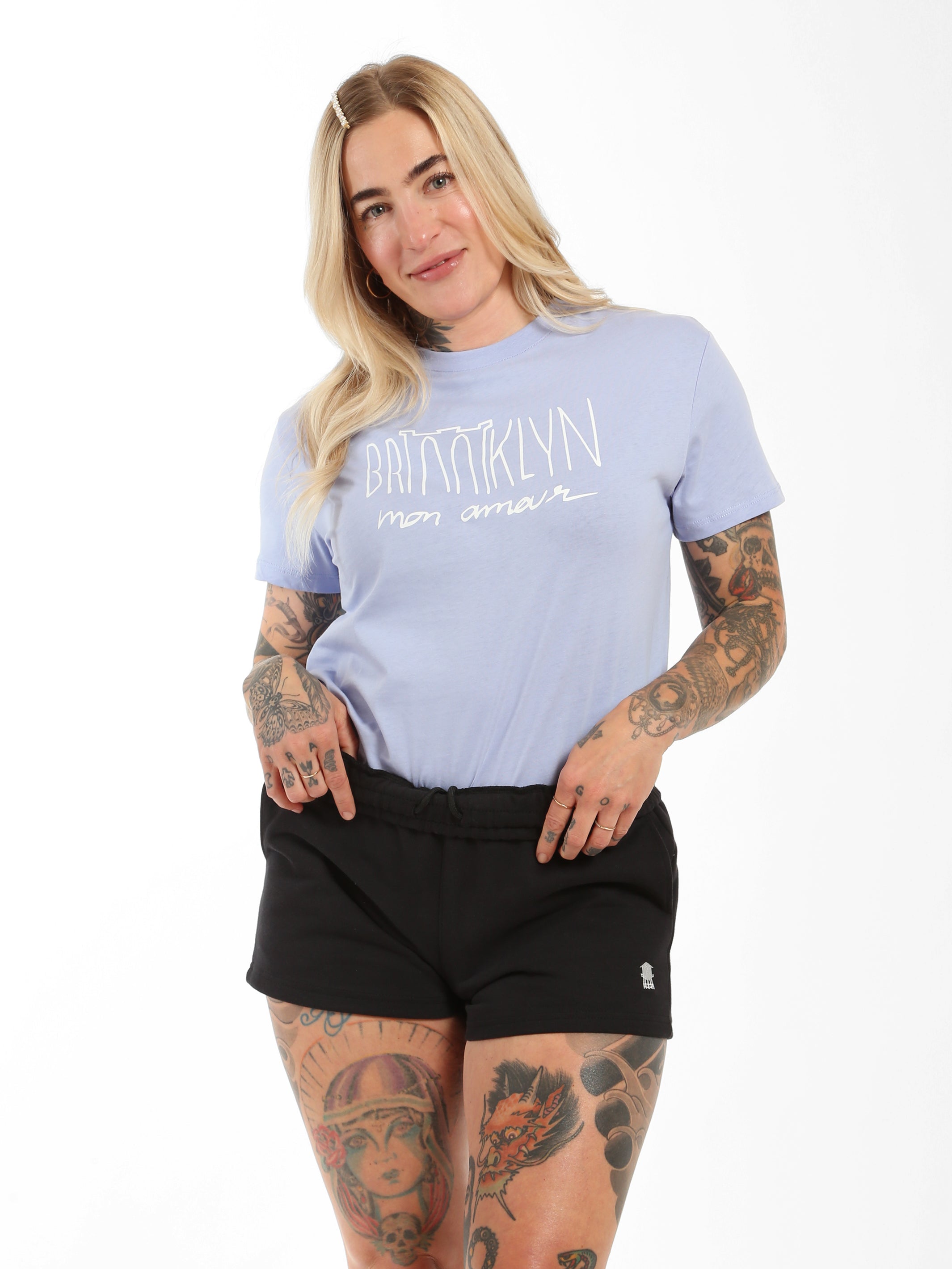 Women's Brooklyn Mon Amour T-shirt in Easter Egg - BROOKLYN INDUSTRIES