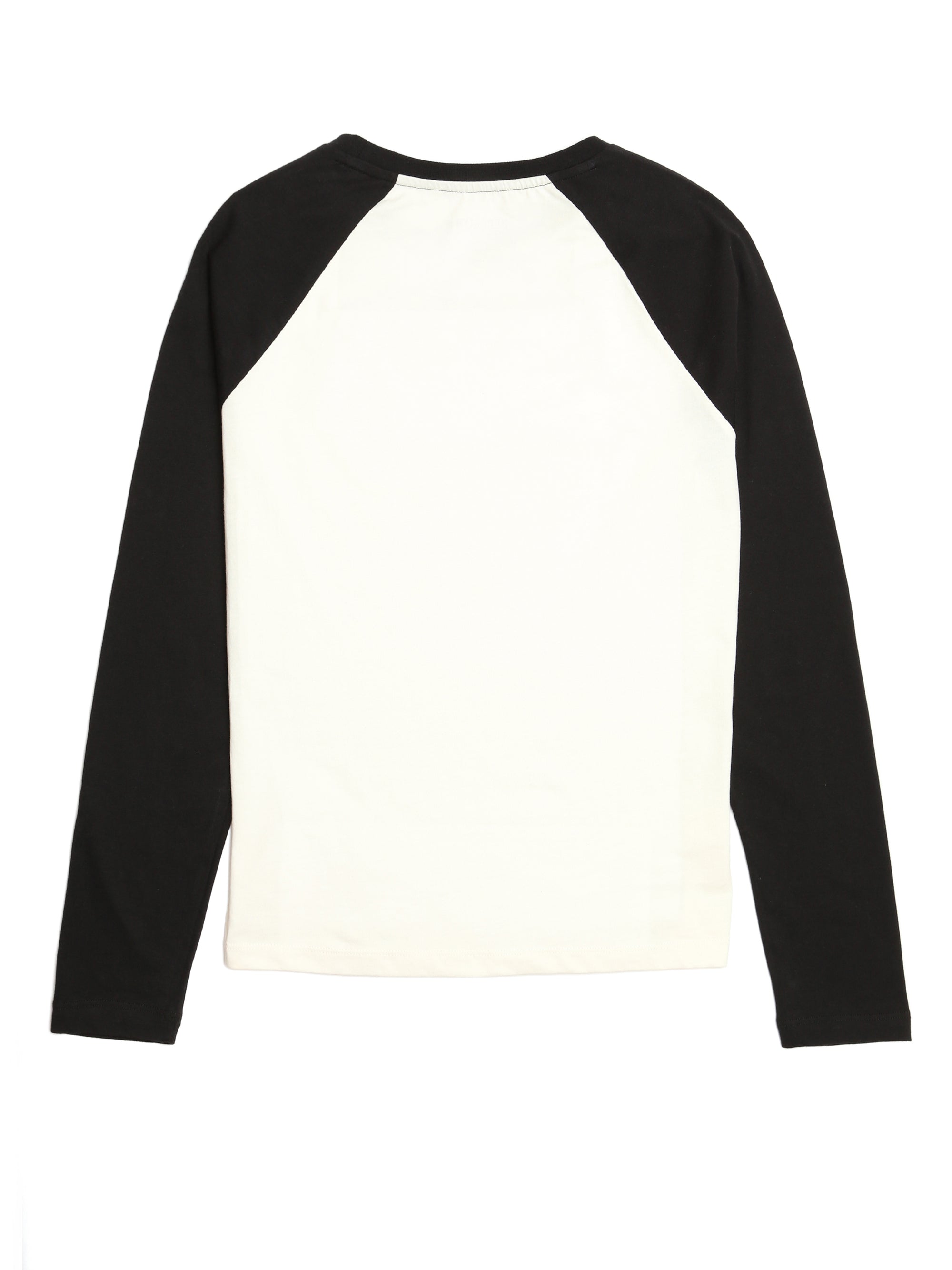 Women's Raglan Long Sleeve T-shirt in Antique White - BROOKLYN INDUSTRIES