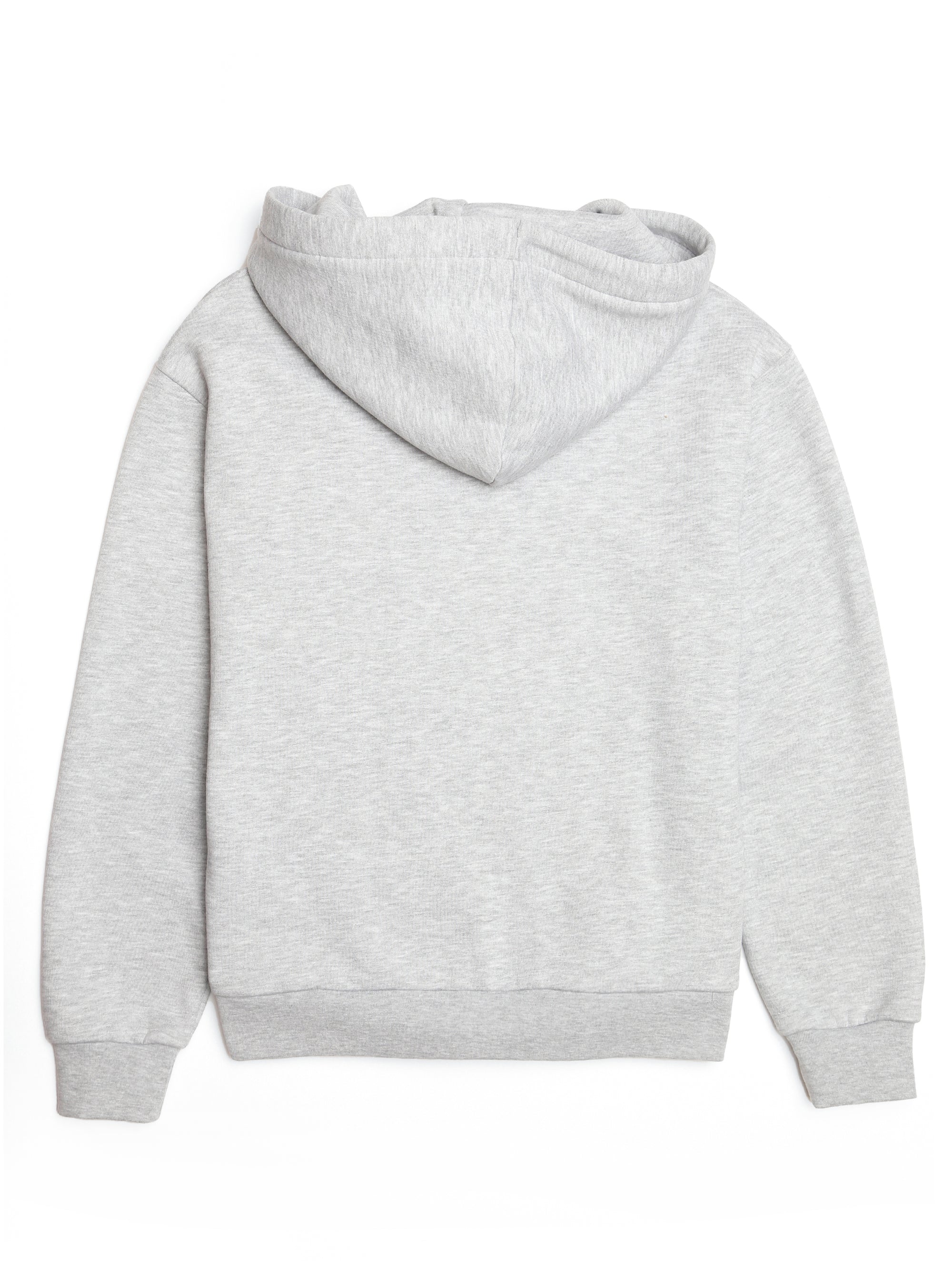 Women's BKI 1998 Zip Up Hoodie in Grey Melange - BROOKLYN INDUSTRIES