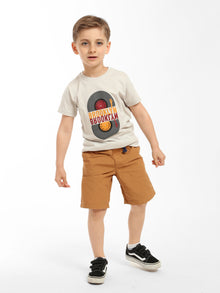 Boy's Brooklyn Record T-shirt in Luna Rock - BROOKLYN INDUSTRIES