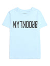 Boy's Reversed Brooklyn T-shirt in Cerulean - BROOKLYN INDUSTRIES