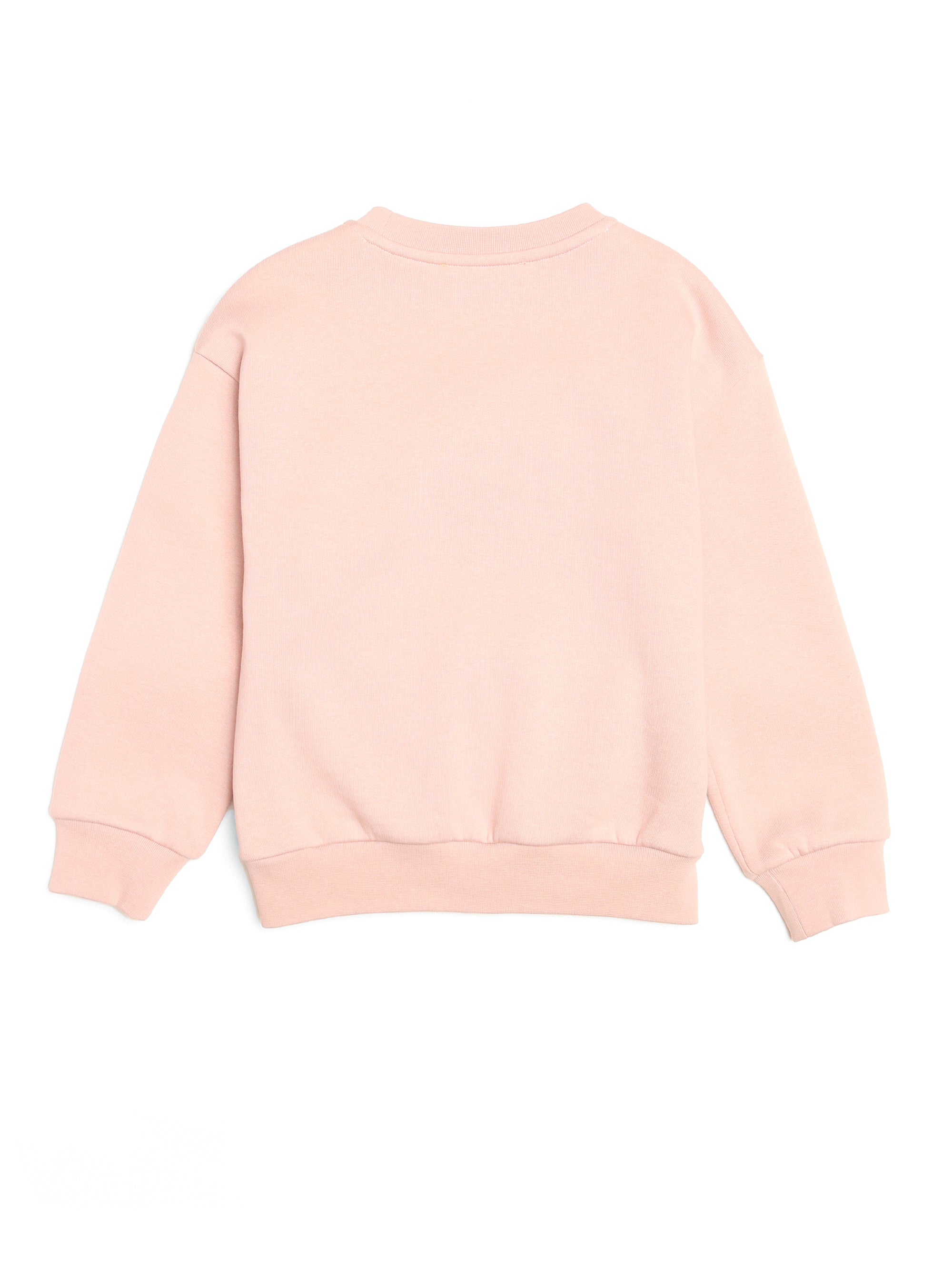 Girl's Retro Crew Neck Sweatshirt in Pale Mauve - BROOKLYN INDUSTRIES