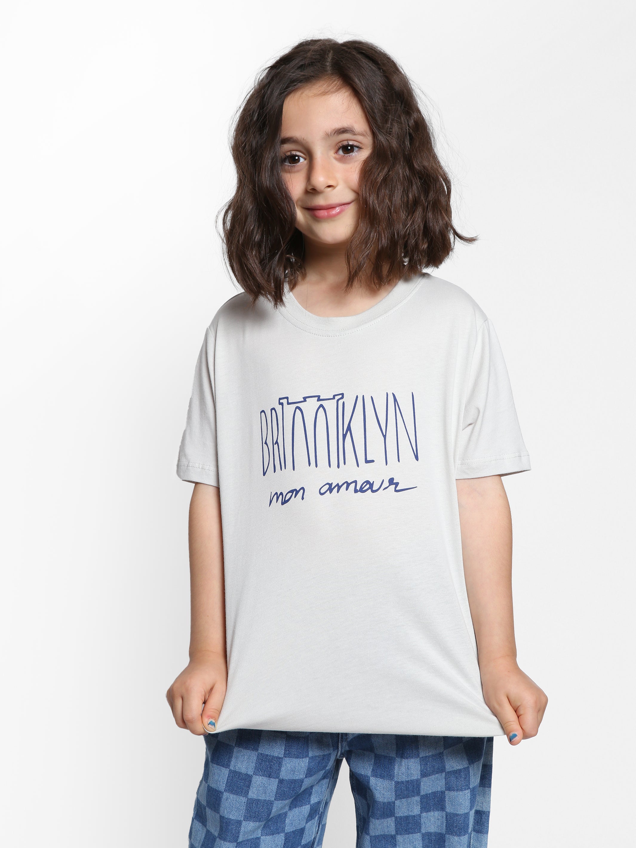 Girl's Brooklyn Amour T-shirt in Luna Rock - BROOKLYN INDUSTRIES