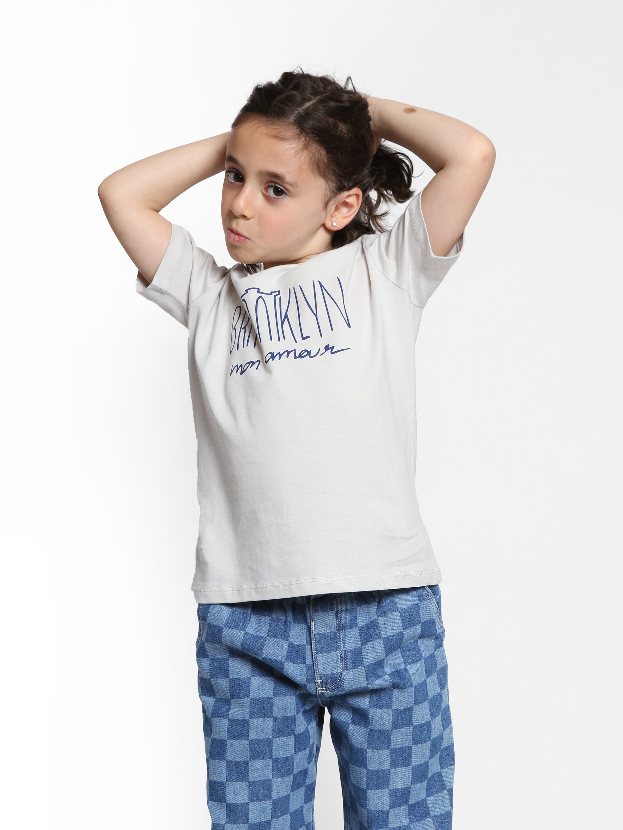 Girl's Brooklyn Amour T-shirt in Luna Rock - BROOKLYN INDUSTRIES