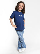 Girl's New York T-shirt in Navy Peony - BROOKLYN INDUSTRIES