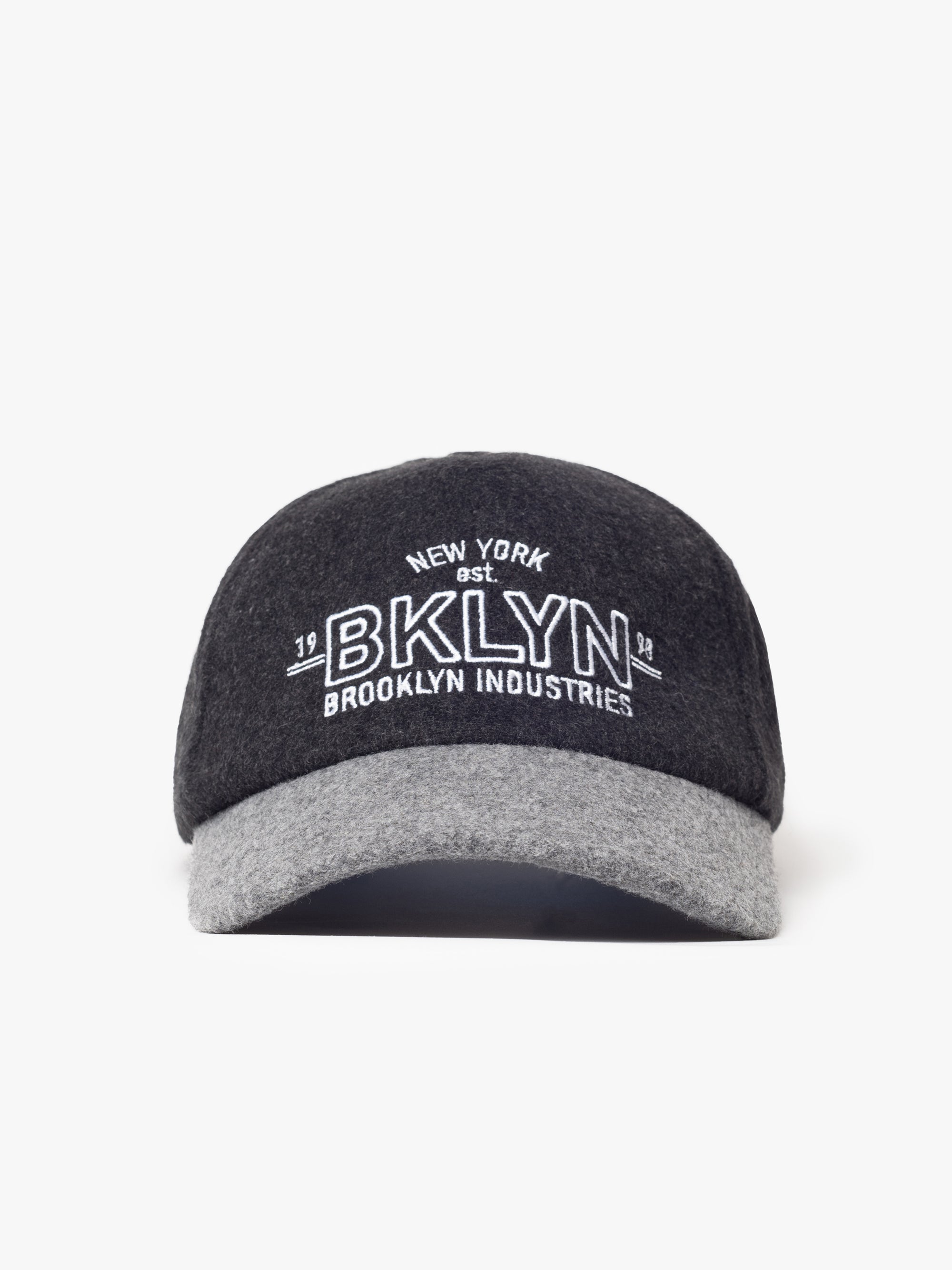 BKLYN Logo Cap in Dark Grey - BROOKLYN INDUSTRIES