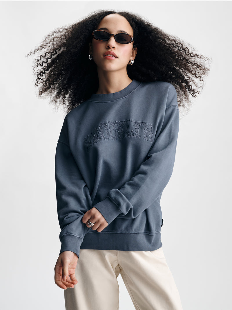 Women's Brooklyn Sweatshirt in Folkstone - BROOKLYN INDUSTRIES