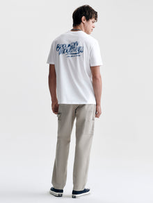 Men's Logo T-Shirt in White - BROOKLYN INDUSTRIES