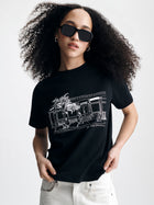 Women's Coffee Run T-Shirt in Black - BROOKLYN INDUSTRIES
