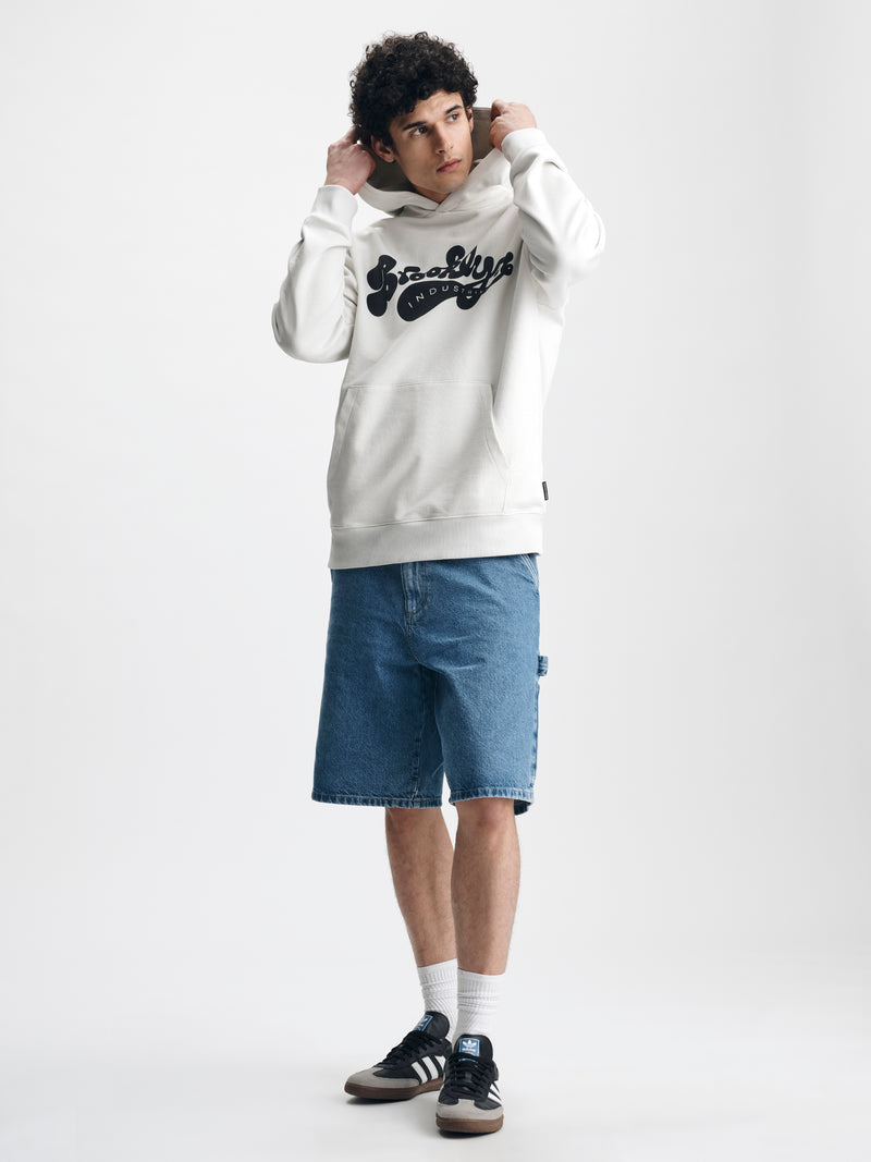 Men's Brooklyn Industries Hoodie in White Onyx - BROOKLYN INDUSTRIES
