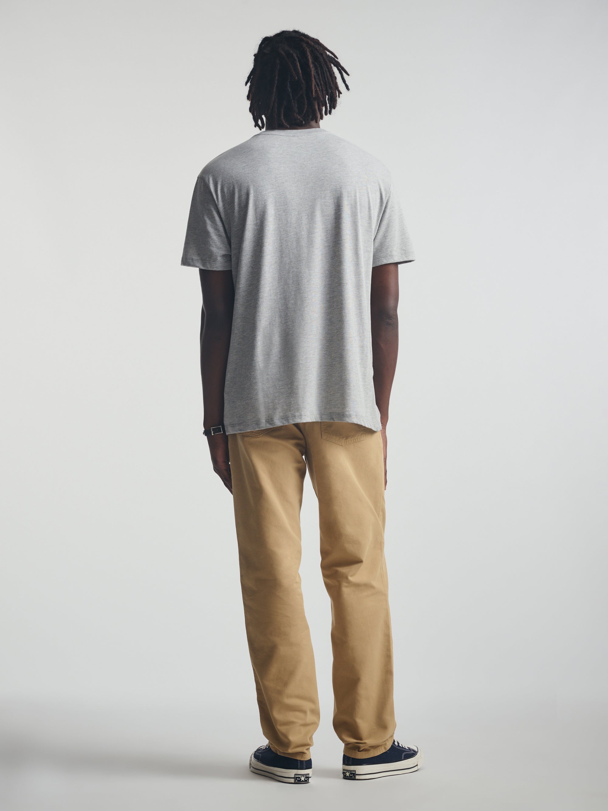 Men's Brooklyn T-Shirt in Mid Grey Melange