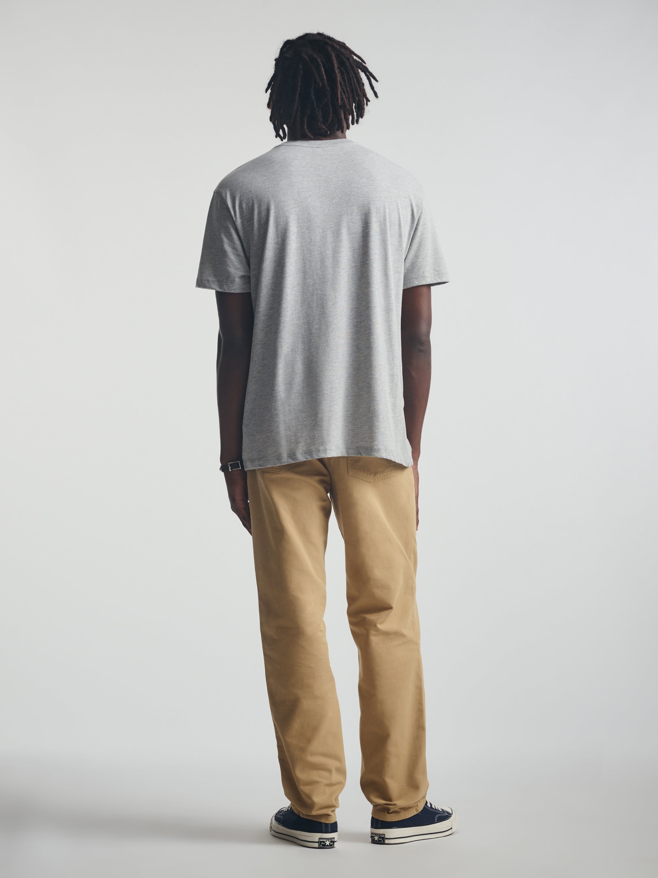 Men's Brooklyn T-Shirt in Mid Grey Melange