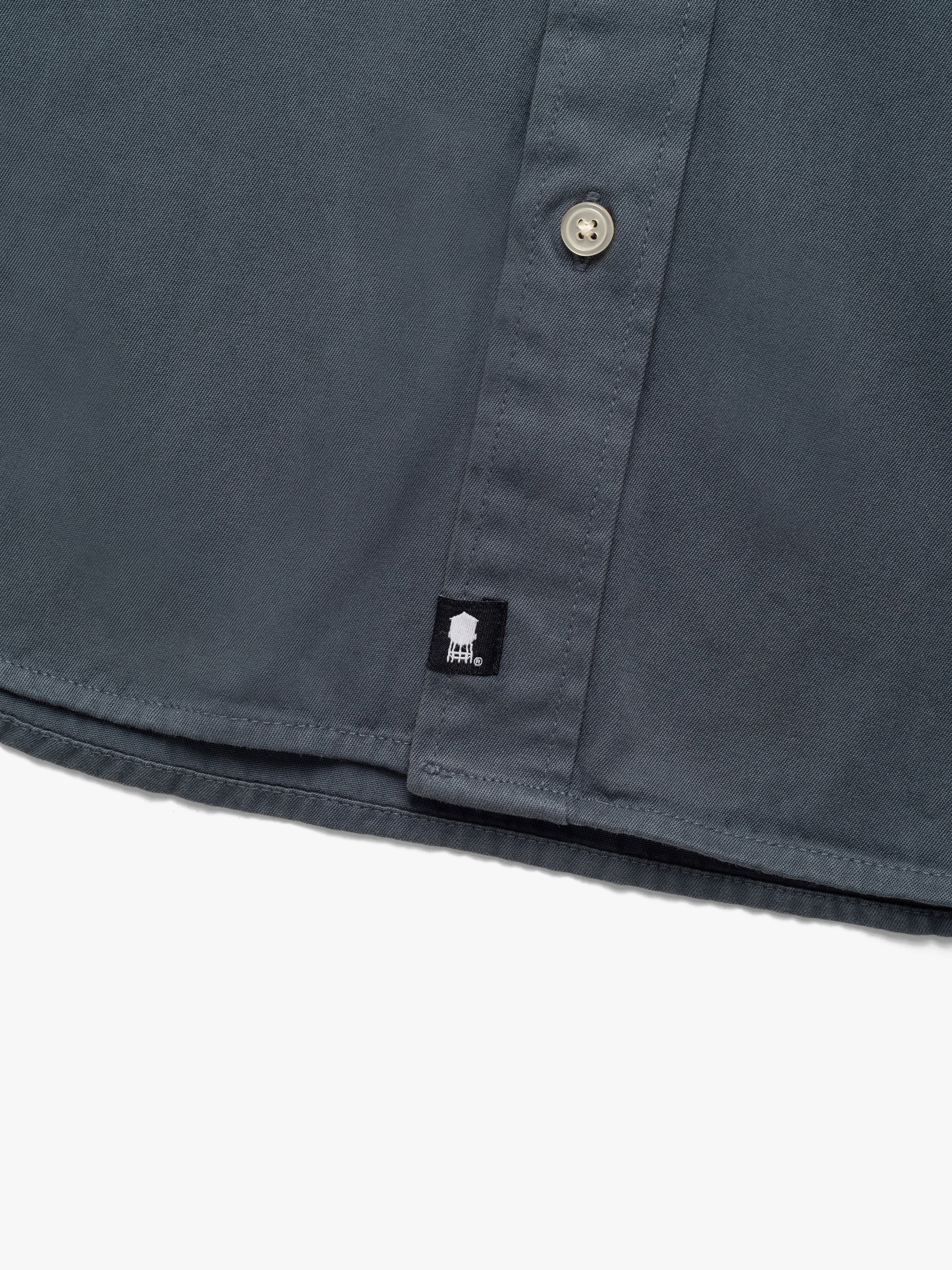 Men's Long Sleeve Shirt In Orion Blue - BROOKLYN INDUSTRIES