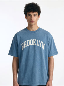 Men's Oversized Brooklyn T-Shirt in Blue Heaven - BROOKLYN INDUSTRIES