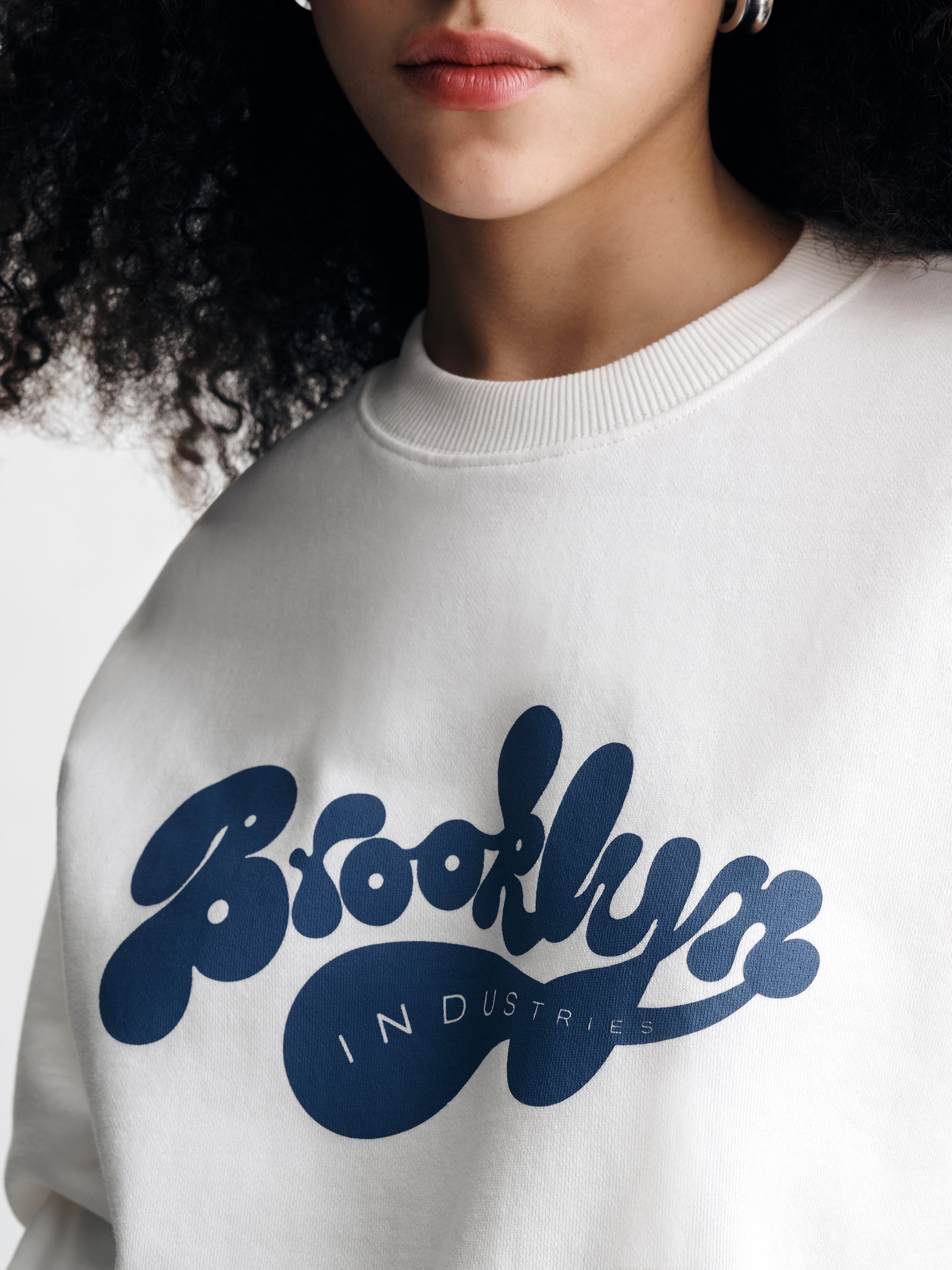 Women's Brooklyn Industries Sweatshirt in Antique White - BROOKLYN INDUSTRIES