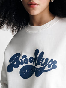 Women's Brooklyn Industries Sweatshirt in Antique White - BROOKLYN INDUSTRIES