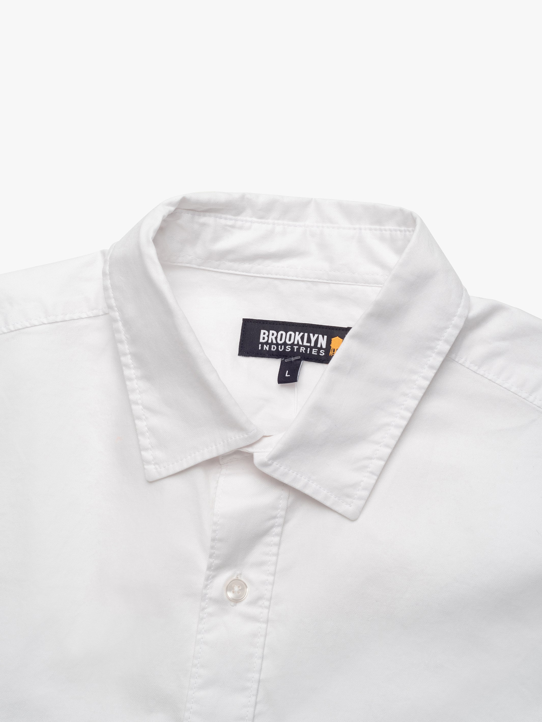 Men's Long Sleeve Shirt In White - BROOKLYN INDUSTRIES