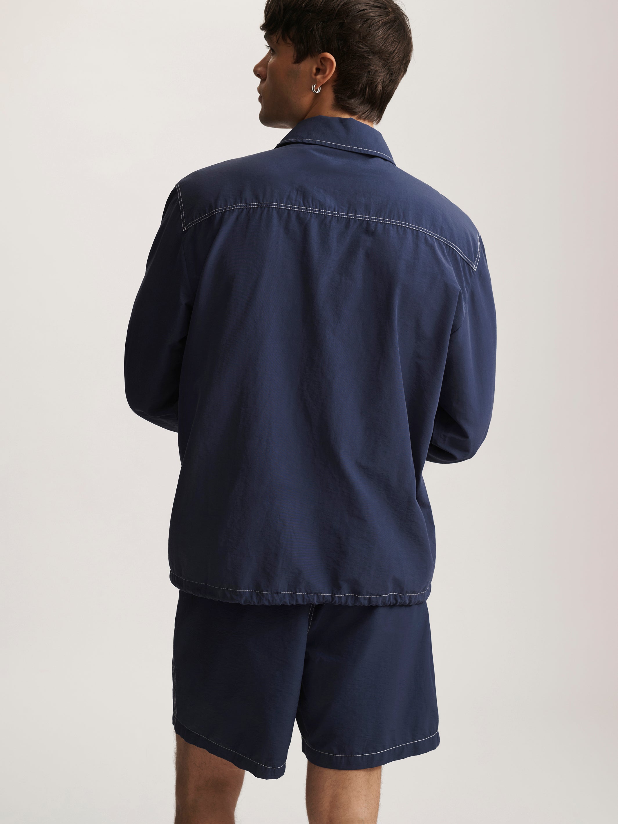 Brooklyn Industries Men's Brooklyn Nylon Blend Jacket In Medieval Blue