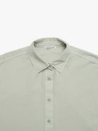 Women's Long Sleeve Shirt In Puritan Gray - BROOKLYN INDUSTRIES