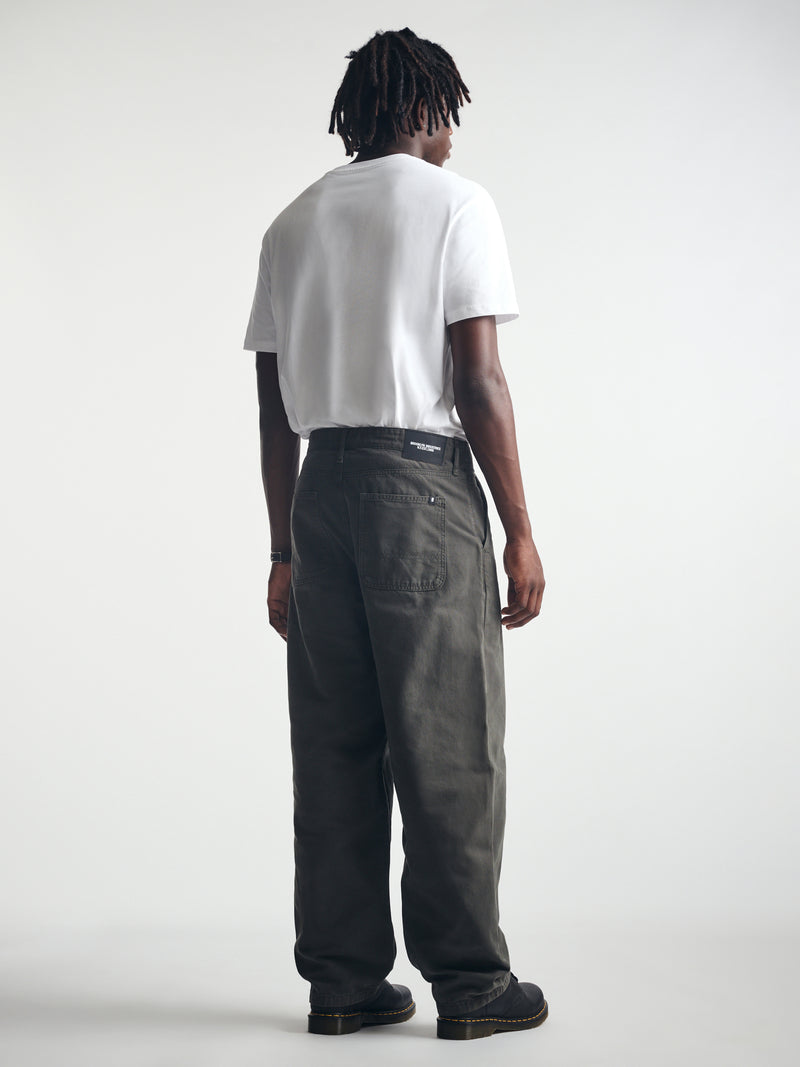 Men's Baggy Pants in British Khaki Canvas
