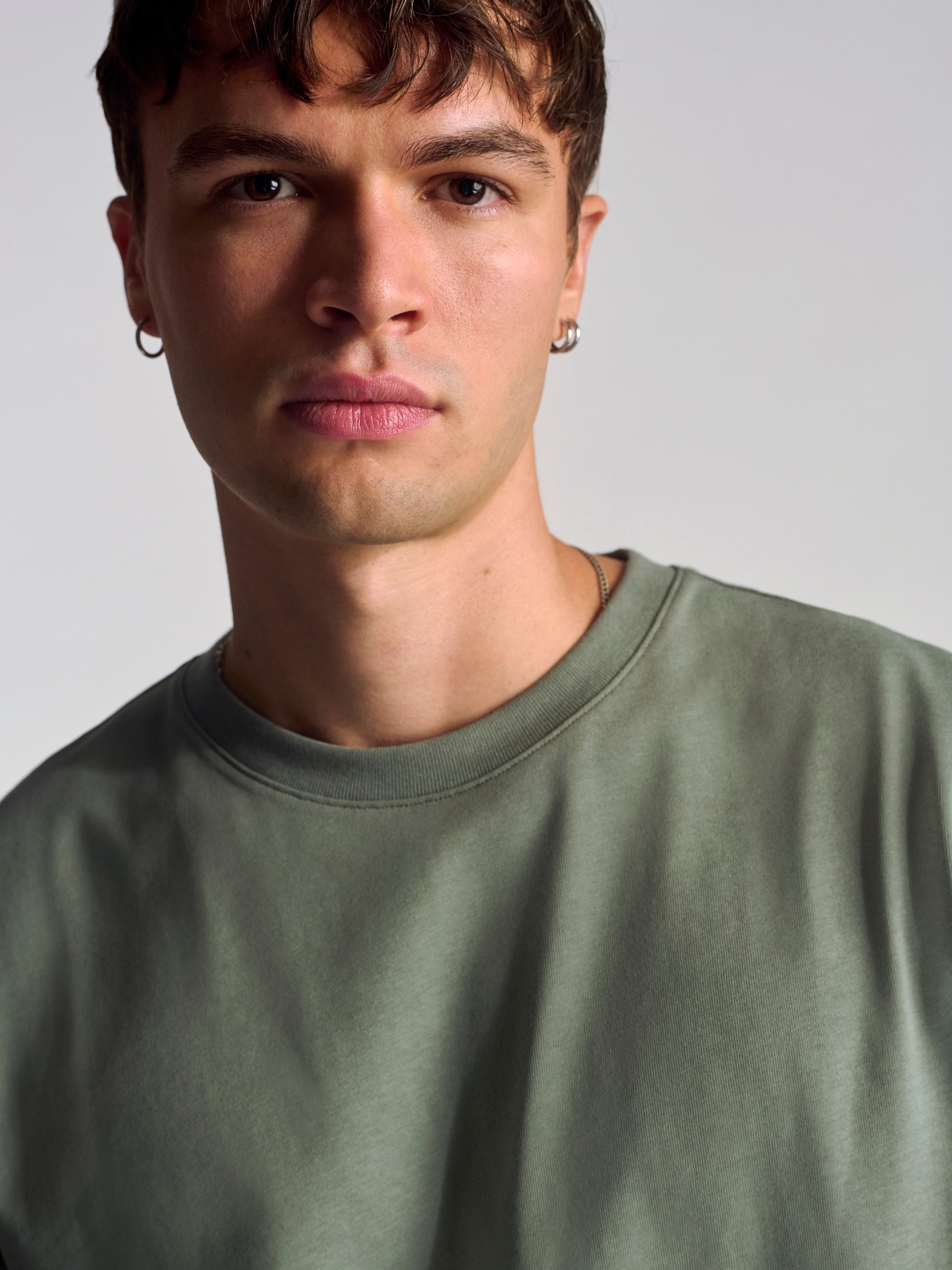 Men's Basic T-Shirt In Agave Green - BROOKLYN INDUSTRIES