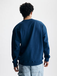 Men's One Love One Brooklyn Sweatshirt in Navy Peony - BROOKLYN INDUSTRIES