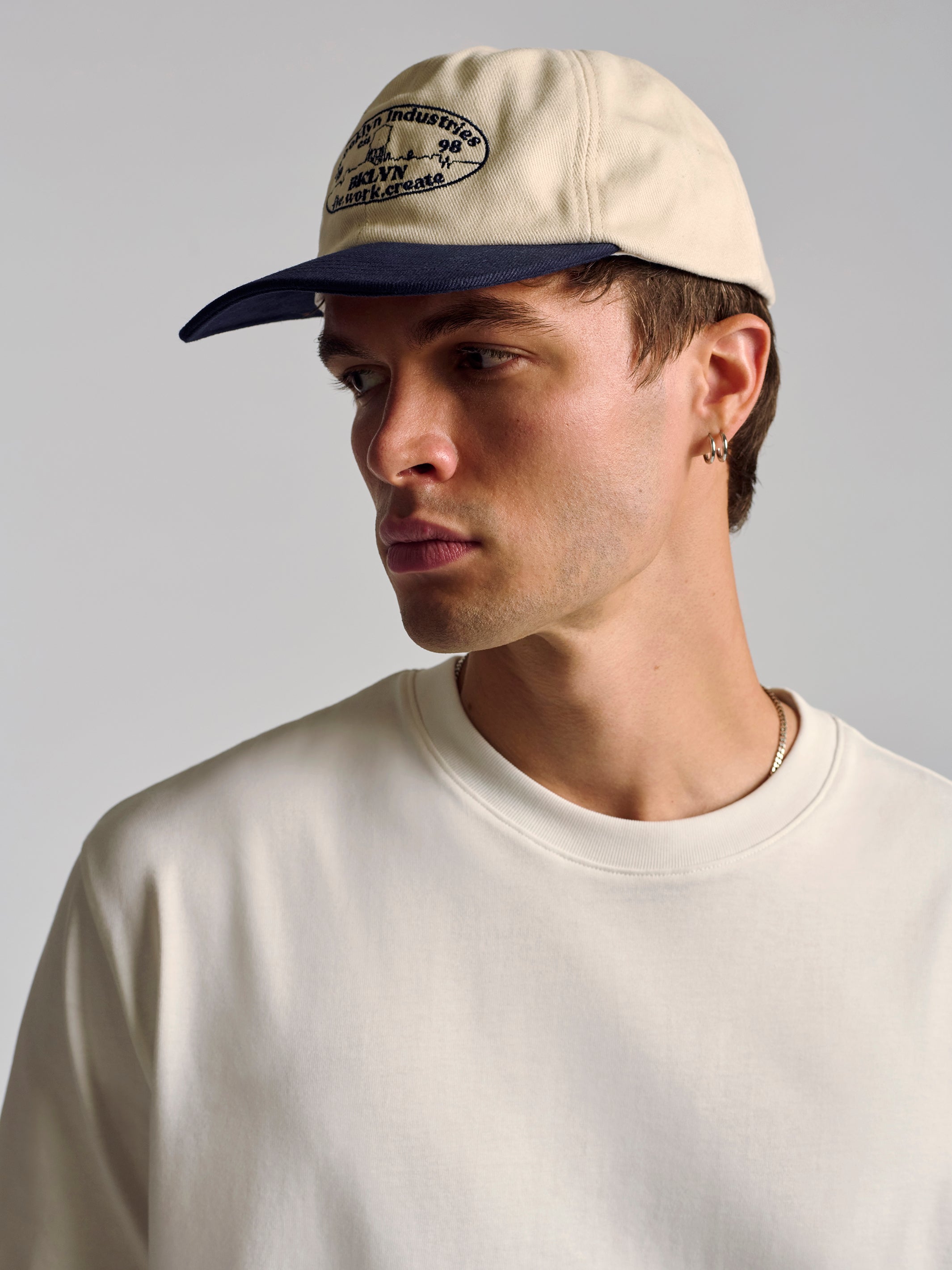 Men's Basic T-Shirt In Antique White - BROOKLYN INDUSTRIES