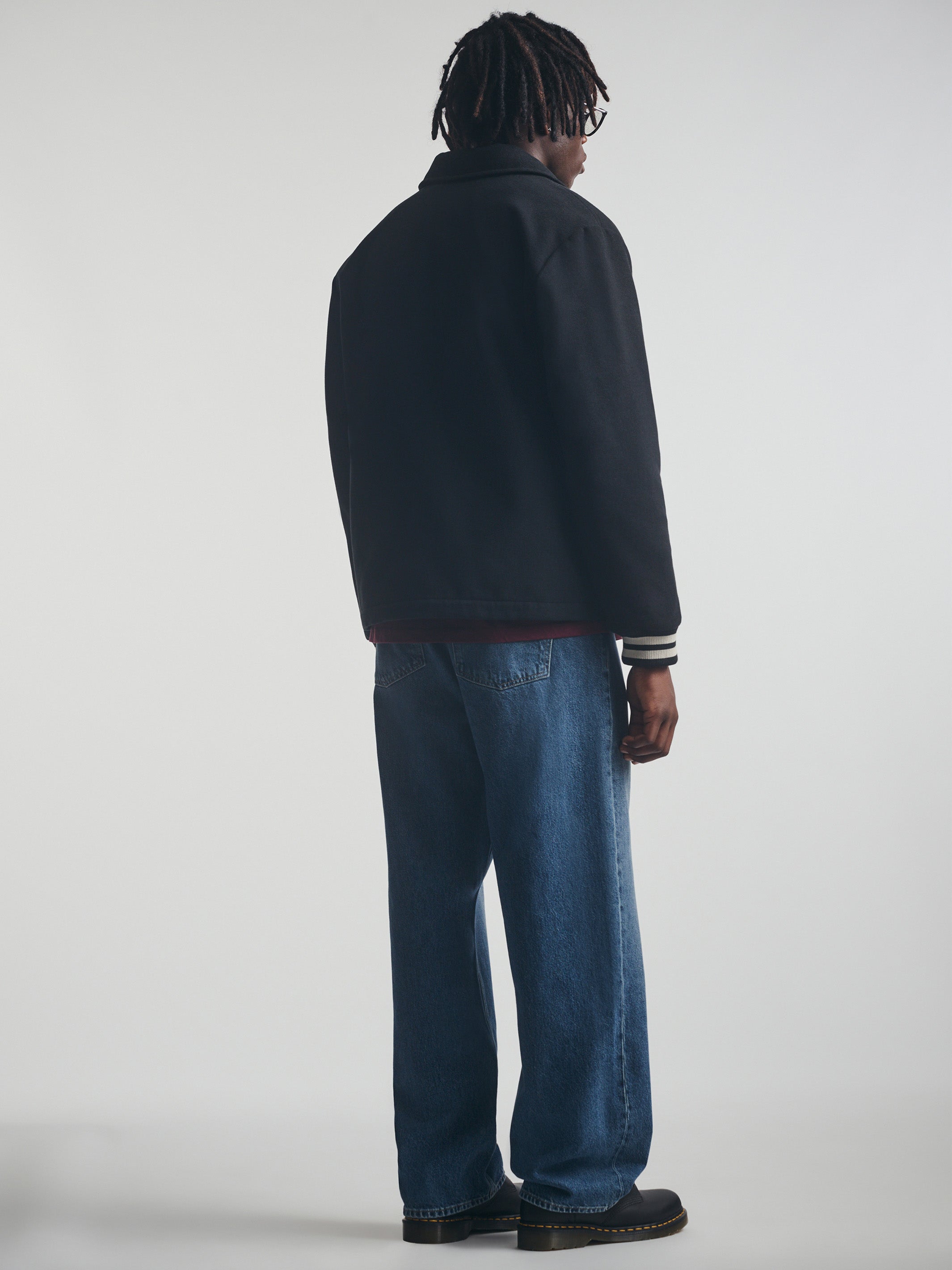Brooklyn Industries Men's Brooklyn Bomber Jacket in Jet Black